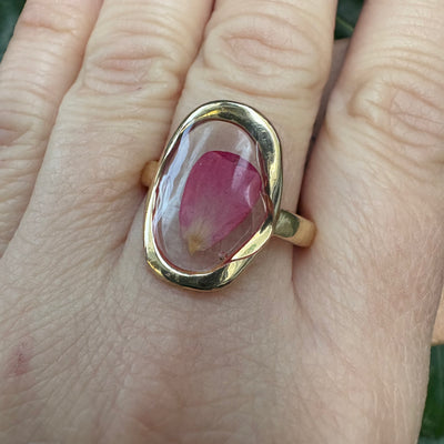 Anello regolabile petalo
