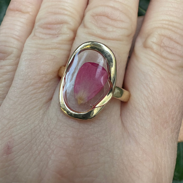 Anello regolabile petalo